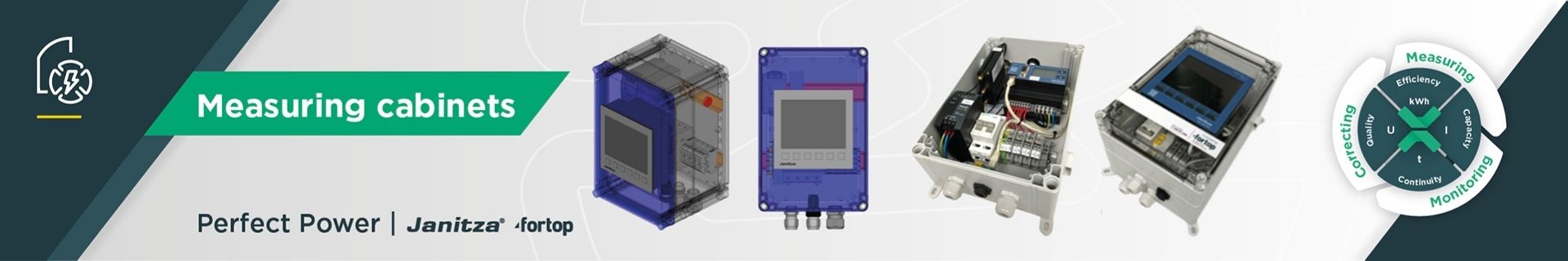 Measuring cabinets for temporary energy monitoring and power quality analysis